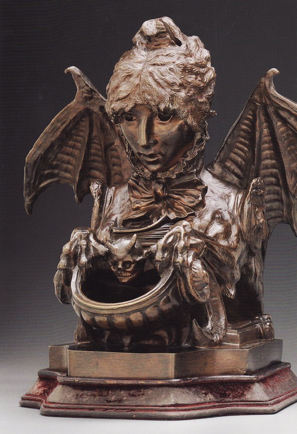 Un joli Bronze au musée de Boston  Sarah-bernhardt-inkwell-1